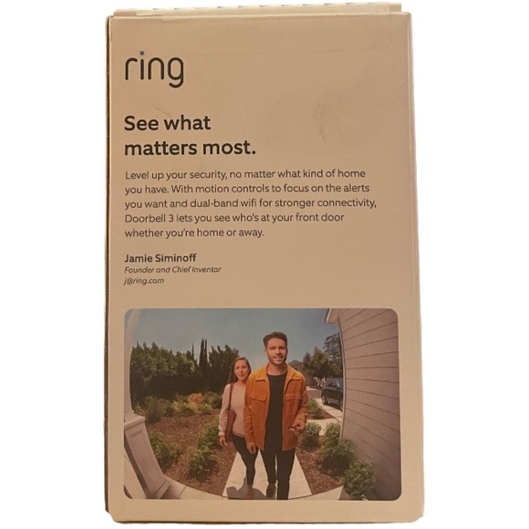 ✨hp✨ Ring Video DOORBELL 3 Smart Camera Alarm System iOS Android Compatible NIB - Picture 5 of 8
